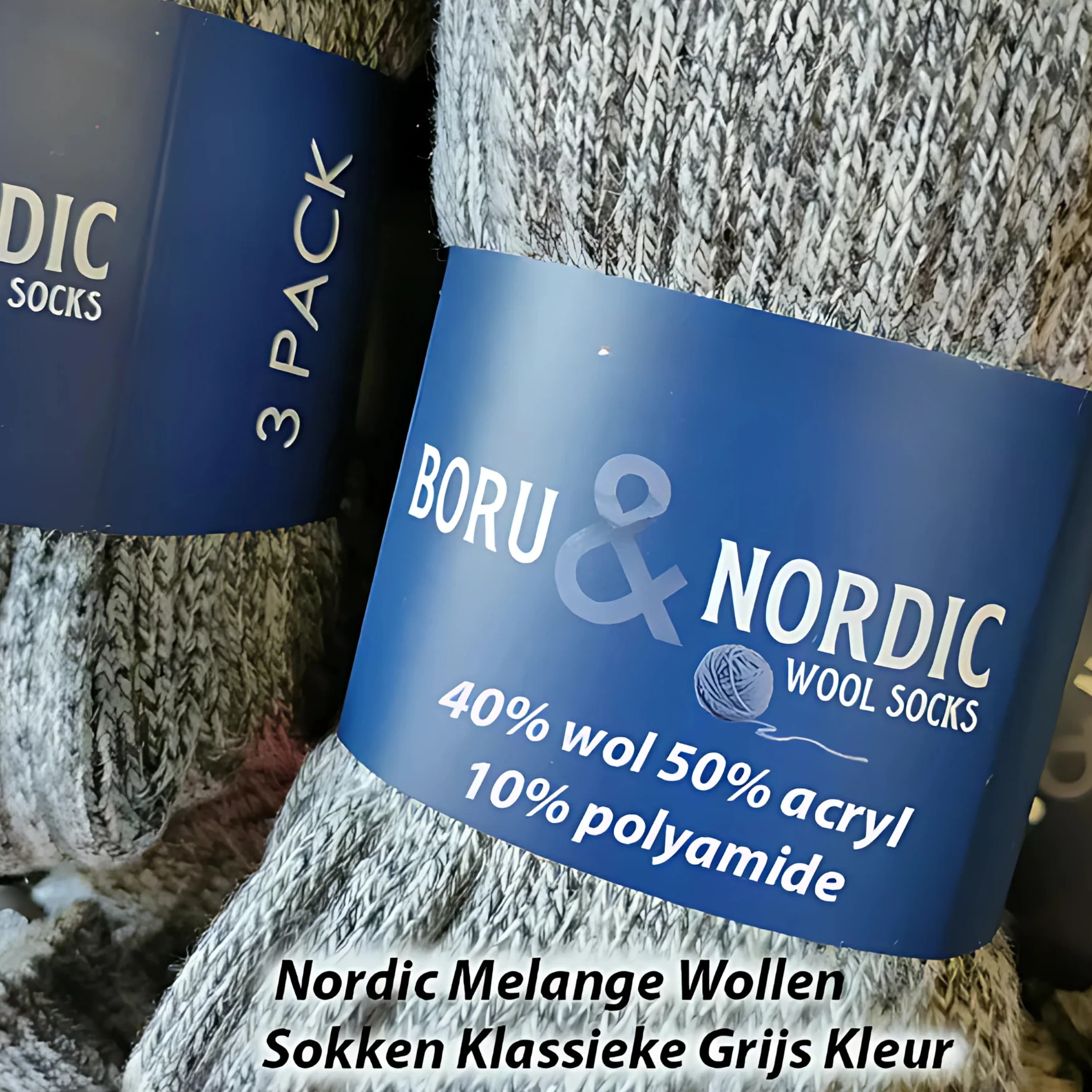 3-Paar Norweger Nordic Melange Wollen Sokken Klassieke Grijs Kleur - 51Dnspod | Smaakvolle damp – Verzendkosten vrij vanaf 40€ 3-Paar Norweger Nordic Melange Wollen Sokken Klassieke Grijs Kleur - 51Dnspod | Smaakvolle damp – Verzendkosten vrij vanaf 40€