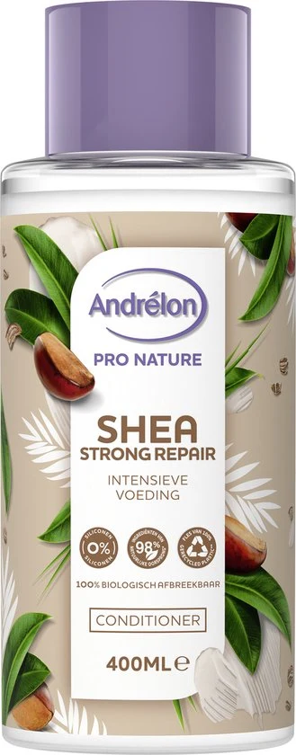 Andrélon Pro Nature Shea Strong Repair - Haarconditioner - 400 ml - 51Dnspod | Smaakvolle damp – Verzendkosten vrij vanaf 40€ Andrélon Pro Nature Shea Strong Repair - Haarconditioner - 400 ml - 51Dnspod | Smaakvolle damp – Verzendkosten vrij vanaf 40€