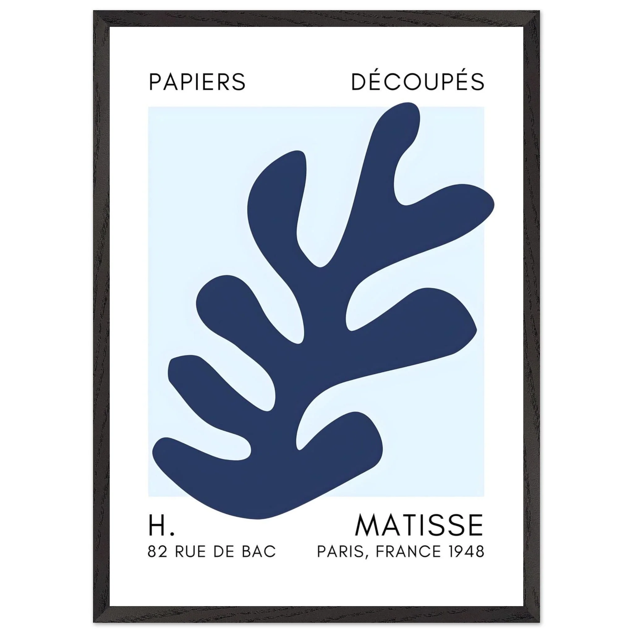 Artfulprints Poster met Lijst Matisse – Ocean petals navy blue I - 50x70 cm - Blauw - 51Dnspod | Smaakvolle damp – Verzendkosten vrij vanaf 40€ Artfulprints Poster met Lijst Matisse – Ocean petals navy blue I - 50x70 cm - Blauw - 51Dnspod | Smaakvolle damp – Verzendkosten vrij vanaf 40€
