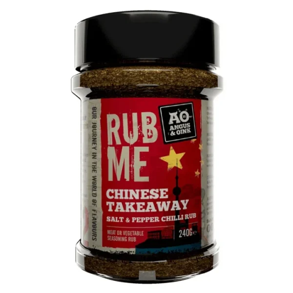 Angus&Oink (Rub Me) Chinese Takeaway Salt & Pepper Chili Rub 200 gram - 51Dnspod | Smaakvolle damp – Verzendkosten vrij vanaf 40€