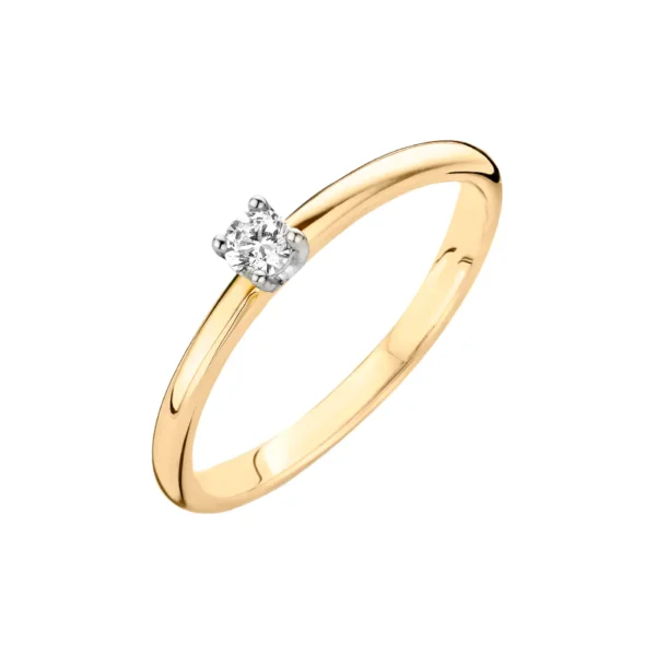 Blush Diamonds 14k Gouden Ring Met Diamant 1602BDI/50 - 51Dnspod | Smaakvolle damp – Verzendkosten vrij vanaf 40€