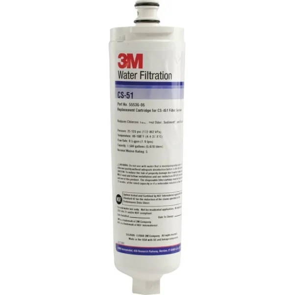 3M CS-51 waterfilter voor waterkoelers en koffiemachines | CS-51 waterfilter 5553606 - 51Dnspod | Smaakvolle damp – Verzendkosten vrij vanaf 40€