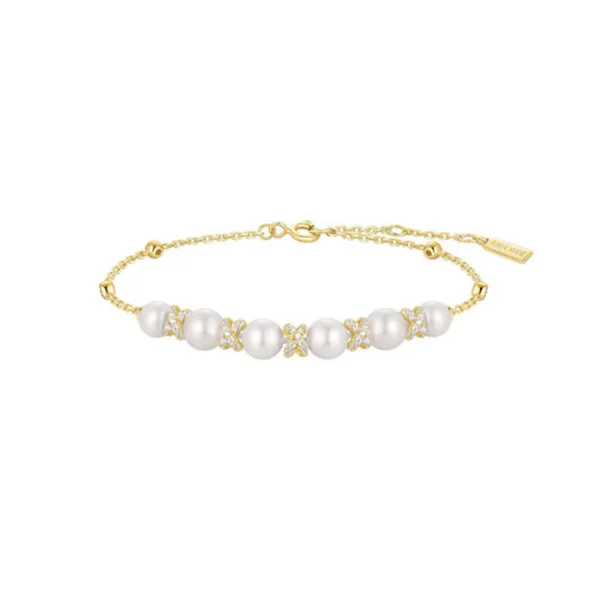 Ania Haie Reimaginer Gold Coloured Shell Pearl Bracelet AH-B069-03G - 51Dnspod | Smaakvolle damp – Verzendkosten vrij vanaf 40€