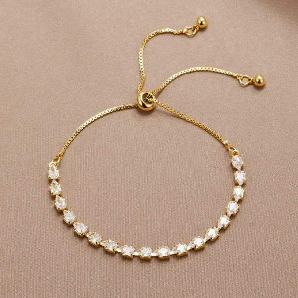 Armband - Elegant - 18K Verguld Koper met Zirkonia Kristallen - Perfect voor Speciale Gelegenheden - 51Dnspod | Smaakvolle damp – Verzendkosten vrij vanaf 40€