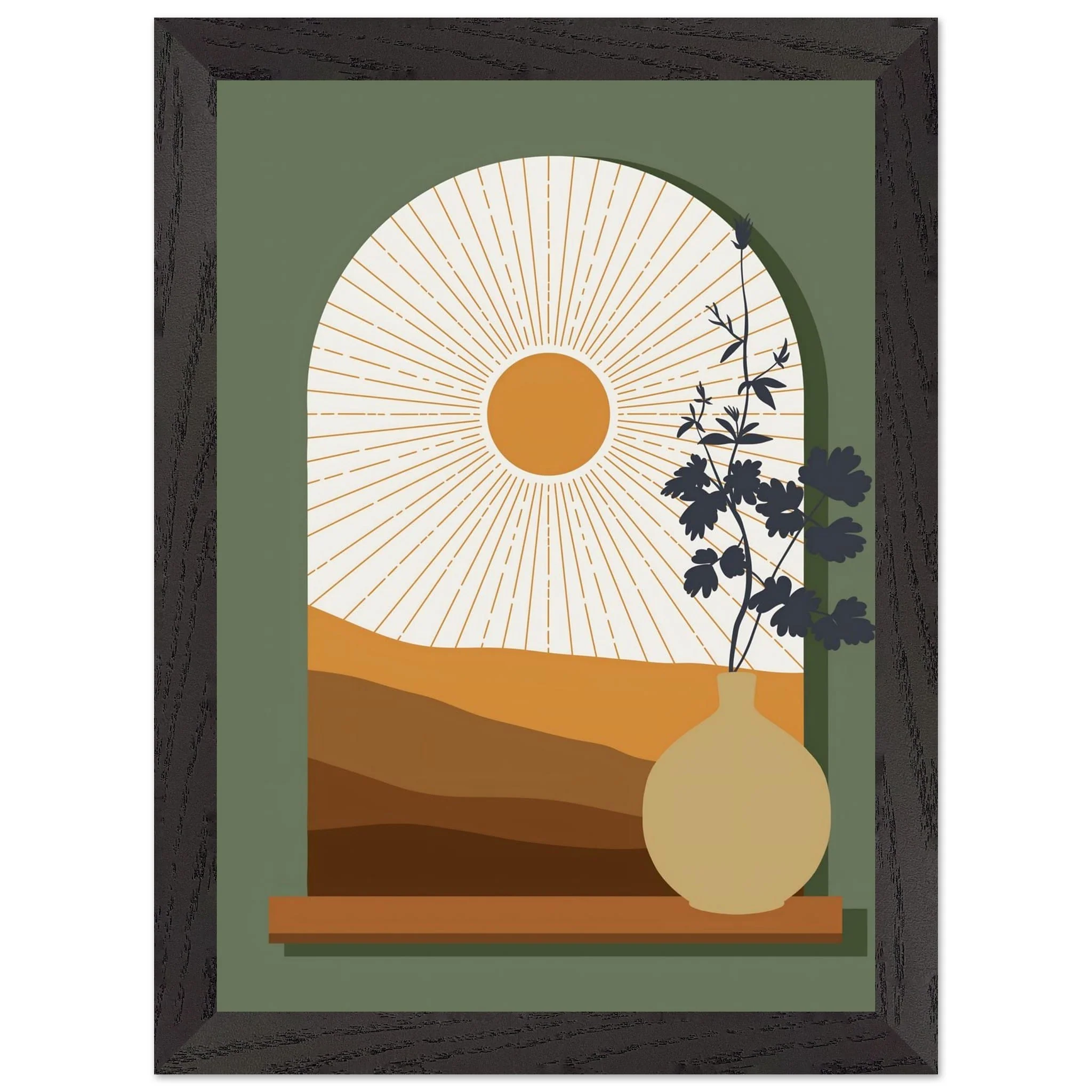 Artfulprints Poster met Lijst Boho – Sunset window - A4 21x29.7 cm - Bruin - 51Dnspod | Smaakvolle damp – Verzendkosten vrij vanaf 40€ Artfulprints Poster met Lijst Boho – Sunset window - A4 21x29.7 cm - Bruin - 51Dnspod | Smaakvolle damp – Verzendkosten vrij vanaf 40€