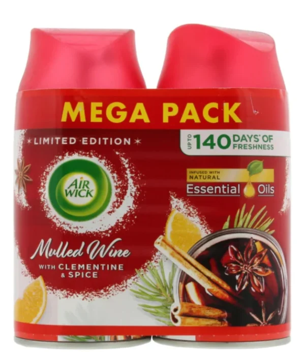 Airwick Refill 250Ml Twin Pack Mulled Wine - 51Dnspod | Smaakvolle damp – Verzendkosten vrij vanaf 40€