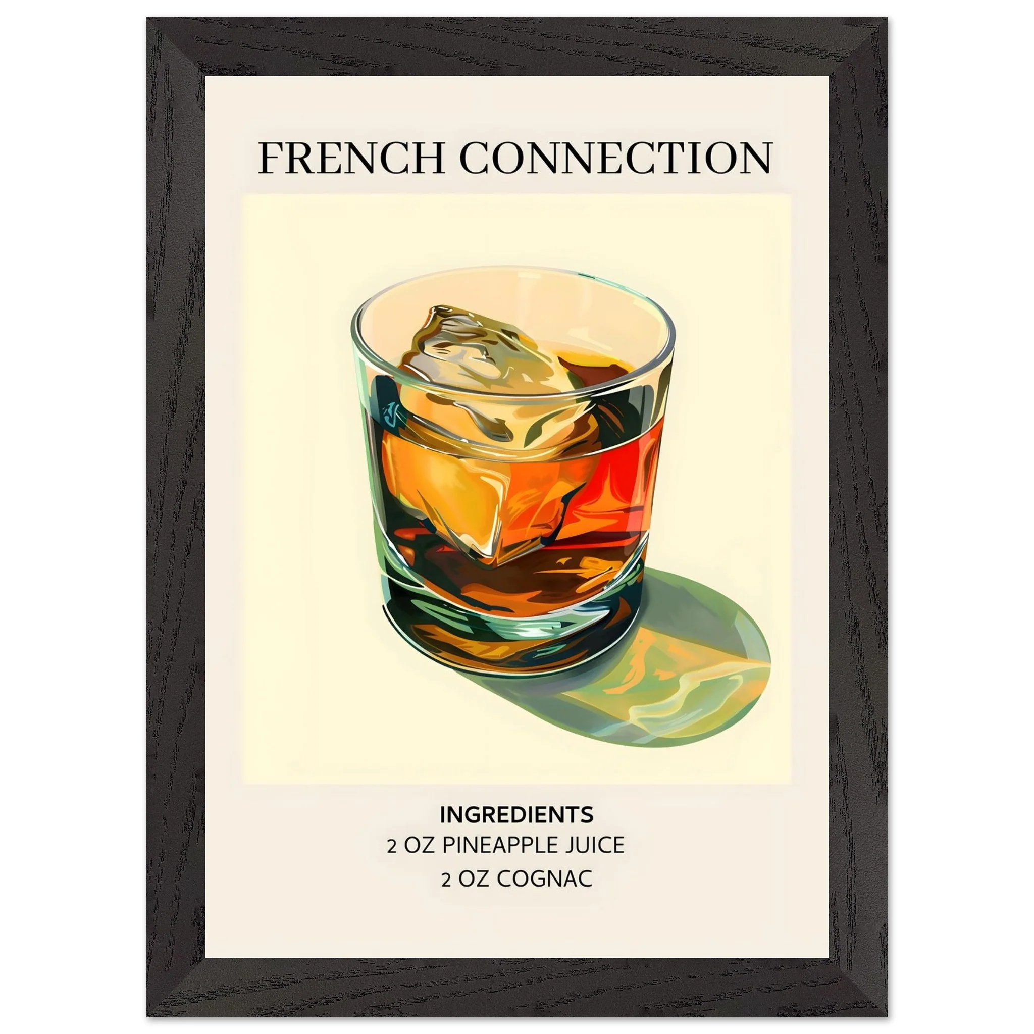 Artfulprints Poster met Lijst French Connection cocktail - Ingrediënten - A4 21x29.7 cm - Geel - 51Dnspod | Smaakvolle damp – Verzendkosten vrij vanaf 40€ Artfulprints Poster met Lijst French Connection cocktail - Ingrediënten - A4 21x29.7 cm - Geel - 51Dnspod | Smaakvolle damp – Verzendkosten vrij vanaf 40€