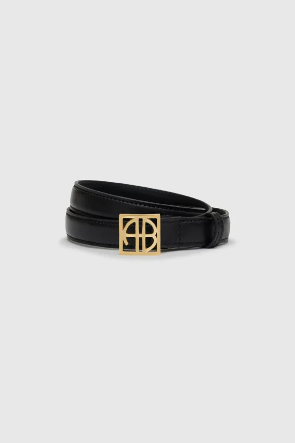 Anine Bing Monogram Belt Black A-12-10461-000 - 51Dnspod | Smaakvolle damp – Verzendkosten vrij vanaf 40€