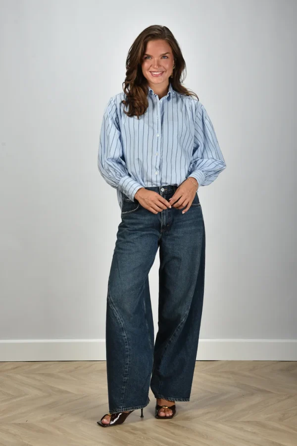 Academia blouse Carole 75DT3-620 riga celeste - 51Dnspod | Smaakvolle damp – Verzendkosten vrij vanaf 40€