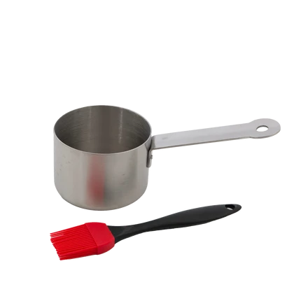 Barbecook RVS Sauspan met kwast - 51Dnspod | Smaakvolle damp – Verzendkosten vrij vanaf 40€ Barbecook RVS Sauspan met kwast - 51Dnspod | Smaakvolle damp – Verzendkosten vrij vanaf 40€