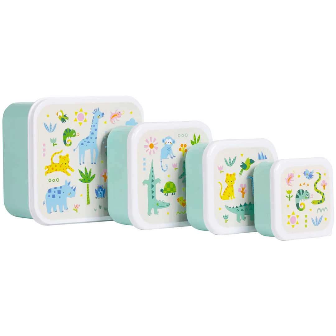 a little lovely company lunchbox set - jungle - 4st - 51Dnspod | Smaakvolle damp – Verzendkosten vrij vanaf 40€ a little lovely company lunchbox set - jungle - 4st - 51Dnspod | Smaakvolle damp – Verzendkosten vrij vanaf 40€