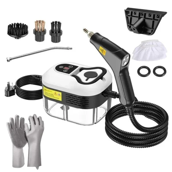 2500W Hogedruk Stoomreiniger met Handschoenen – Krachtige en Veilig Schoonmaakapparaat - 51Dnspod | Smaakvolle damp – Verzendkosten vrij vanaf 40€