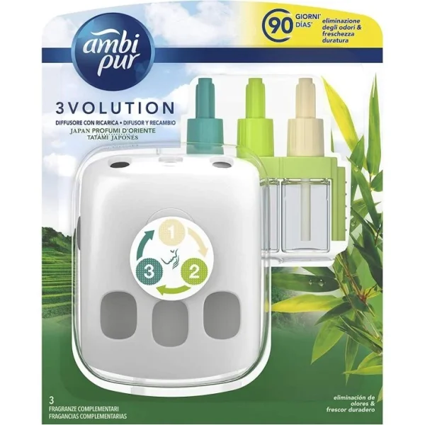 Ambi Pur 3Volution Starter Kit + Navulling Tatami Japan - 51Dnspod | Smaakvolle damp – Verzendkosten vrij vanaf 40€