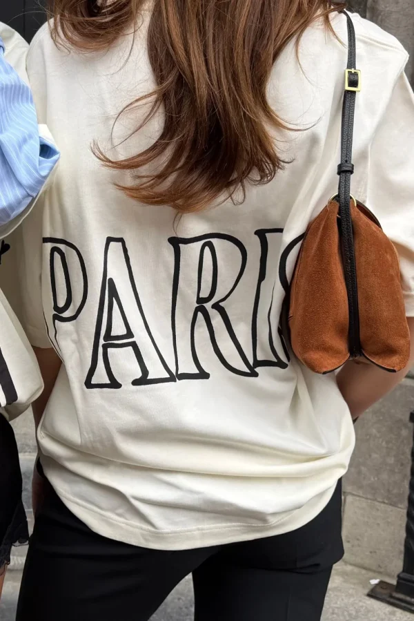 Ami Paris t-shirt UTS380.726 blanc creme - 51Dnspod | Smaakvolle damp – Verzendkosten vrij vanaf 40€