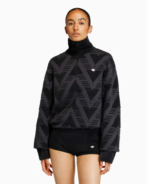 adidas Originals Knitted Half-Zipped Relaxed Trui voor dames - 51Dnspod | Smaakvolle damp – Verzendkosten vrij vanaf 40€