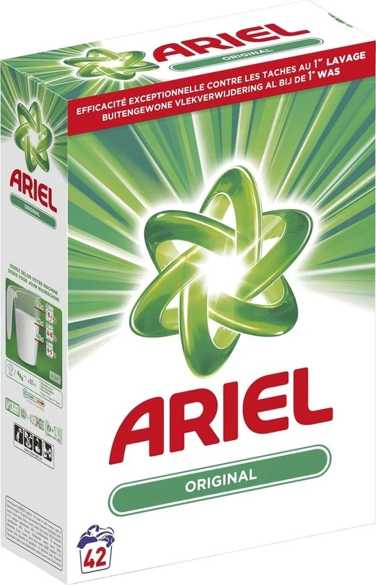 Ariel Regular Waspoeder - Voordeelverpakking 42 Wasbeurten - Verpakking beschadigd - 51Dnspod | Smaakvolle damp – Verzendkosten vrij vanaf 40€ Ariel Regular Waspoeder - Voordeelverpakking 42 Wasbeurten - Verpakking beschadigd - 51Dnspod | Smaakvolle damp – Verzendkosten vrij vanaf 40€