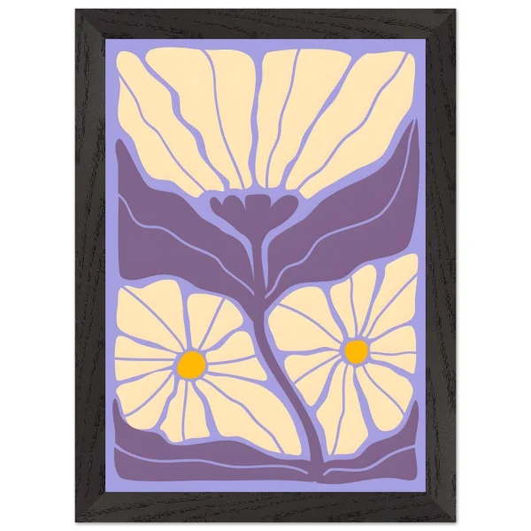Artfulprints Poster met Lijst Matisse - Soft bloom - A4 21x29.7 cm - Paars - 51Dnspod | Smaakvolle damp – Verzendkosten vrij vanaf 40€