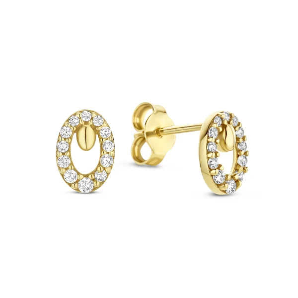 Beloro Jewels Monte Napoleone Leontina 9 karaat oorknoppen BO360020 - 51Dnspod | Smaakvolle damp – Verzendkosten vrij vanaf 40€