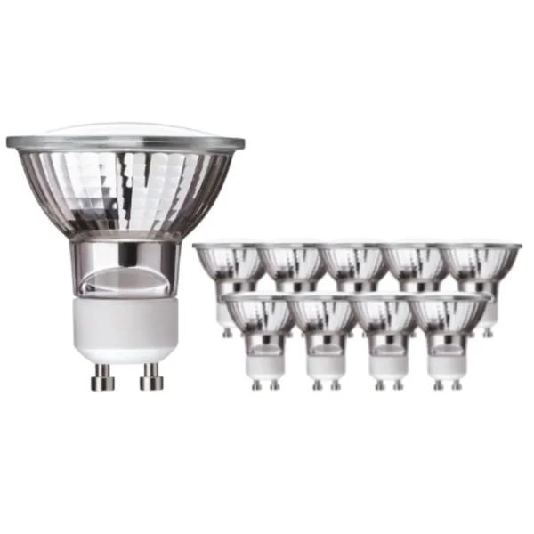 10 Stuks - GU10 LED Spot 5W - Energiebesparend - 4500K Helder Wit Licht - Vervangt 50W Halogeen - Duurzame Glazen Behuizing - Ideaal voor Keuken & Badkamer - 51Dnspod | Smaakvolle damp –