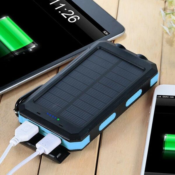 20000mAh Zonne-oplader Waterdichte Power Bank Extern - 51Dnspod | Smaakvolle damp – Verzendkosten vrij vanaf 40€