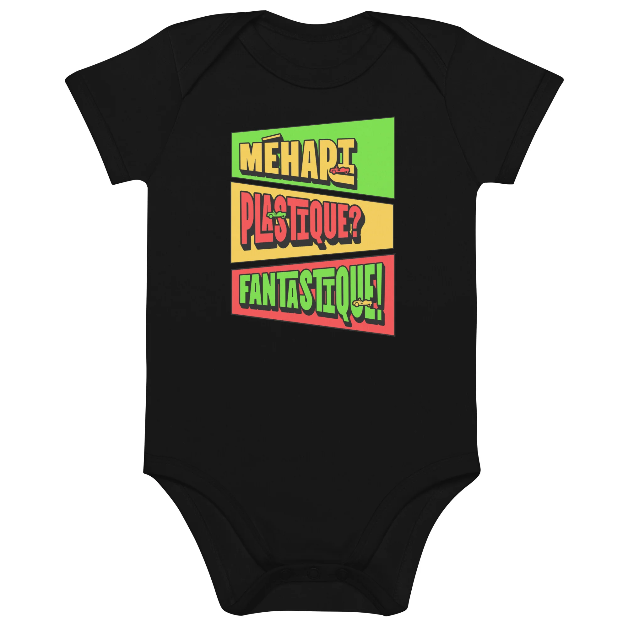 Biologische Baby Romper – Citroën Méhari “Plastique? Fantastique!” - 51Dnspod | Smaakvolle damp – Verzendkosten vrij vanaf 40€ Biologische Baby Romper – Citroën Méhari “Plastique? Fantastique!” - 51Dnspod | Smaakvolle damp – Verzendkosten vrij vanaf 40€