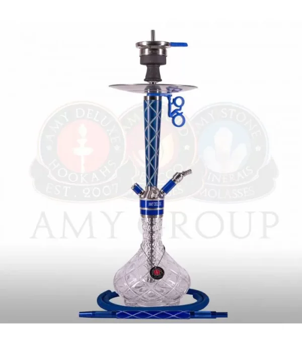 Amy Deluxe 102.01 Blauw – Premium Shisha Waterpijp - 51Dnspod | Smaakvolle damp – Verzendkosten vrij vanaf 40€
