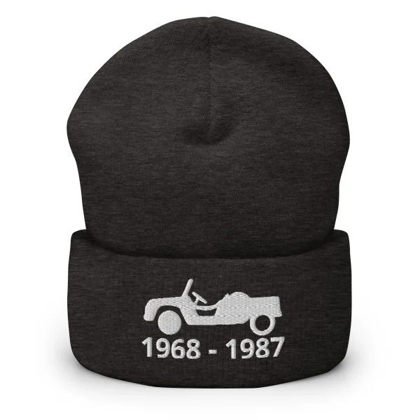 1968-1987 (productieperiode) Méhari Beanie met omgeslagen rand verkrijgbaar in Zwart, Antraciet en Grijs - 51Dnspod | Smaakvolle damp – Verzendkosten vrij vanaf 40€