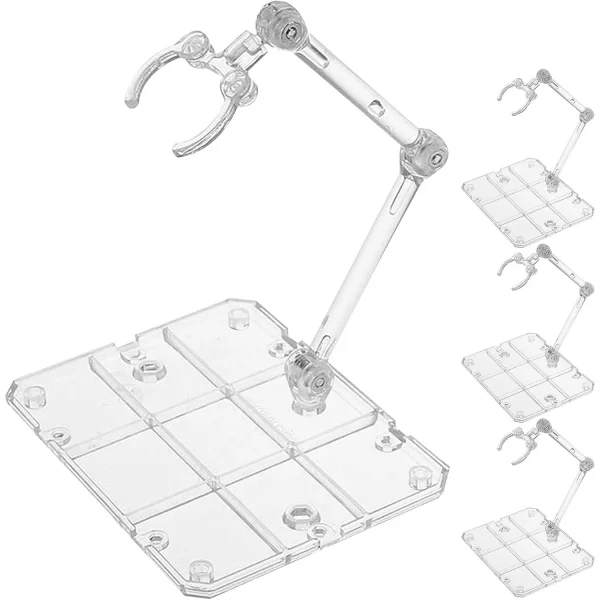 4 Stuks Transparante Action Figures Stand - Plastic Display Standaards - Stabiel en Praktisch - Geschikt voor Actiefiguren en Poppen - Creëer Dynamische Exhibitiescènes - 51Dnspod | Smaakvoll