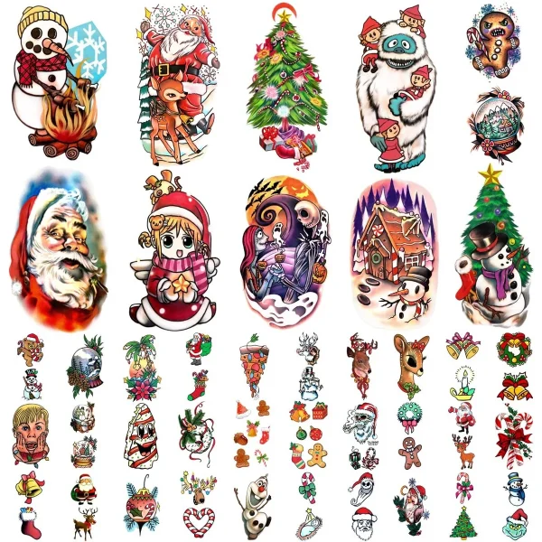 69 Stuks – tijdelijke tattoos voor volwassenen – neptatoeages – waterproof tattoo stickers – realistische plaktattoos – niet-giftige lichaamstattoos – duurzame fake tattoo designs – nep tatto