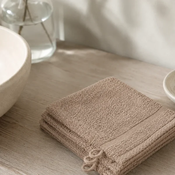 3-PACK Washandjes - Taupe - 51Dnspod | Smaakvolle damp – Verzendkosten vrij vanaf 40€