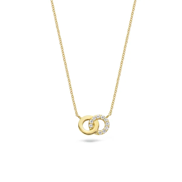 Blush 14 Carat Golden Necklace with Zirconia 3126YZI (Length: 42.00 cm) - 51Dnspod | Smaakvolle damp – Verzendkosten vrij vanaf 40€