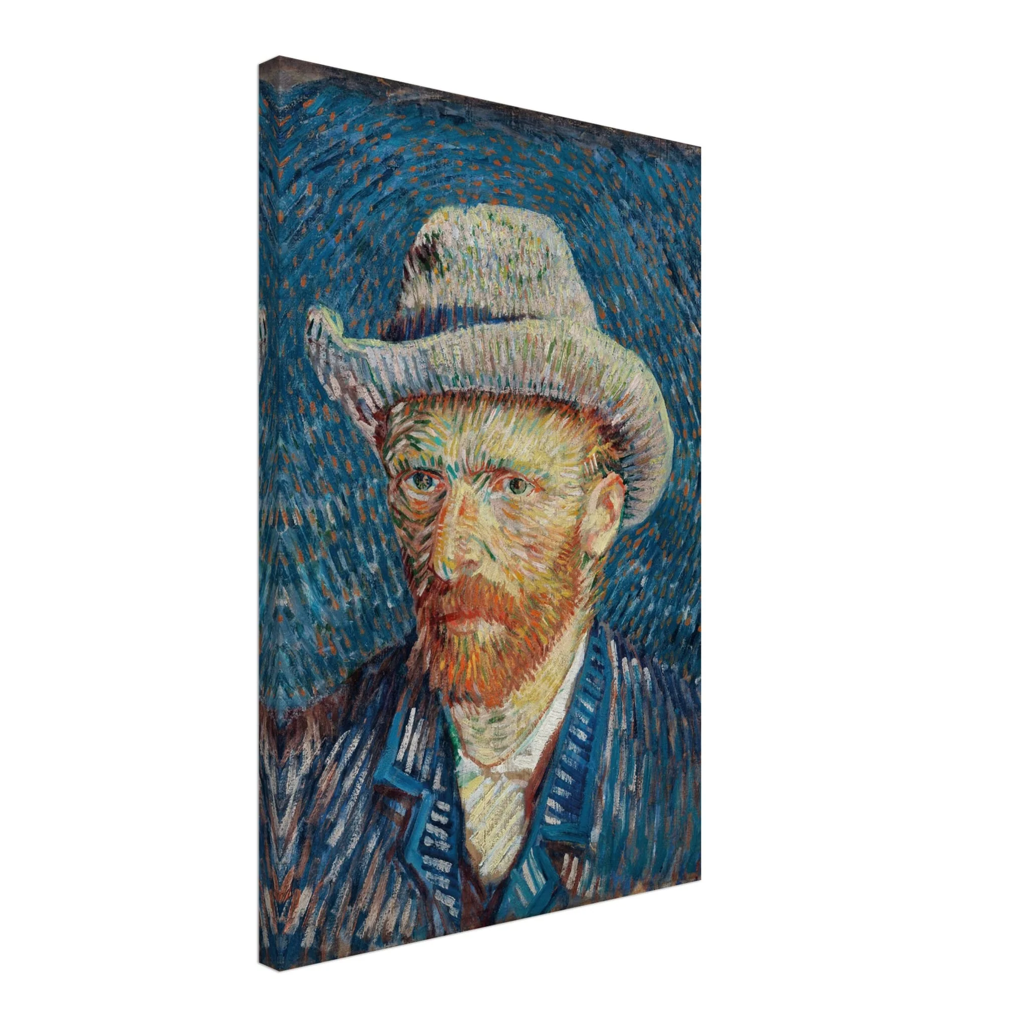 Artfulprints Canvas Vincent van Gogh – Zelfportret met grijze vilthoed canvas - 40x60 cm - Blauw - 51Dnspod | Smaakvolle damp – Verzendkosten vrij vanaf 40€ Artfulprints Canvas Vincent van Gogh – Zelfportret met grijze vilthoed canvas - 40x60 cm - Blauw - 51Dnspod | Smaakvolle damp – Verzendkosten vrij vanaf 40€