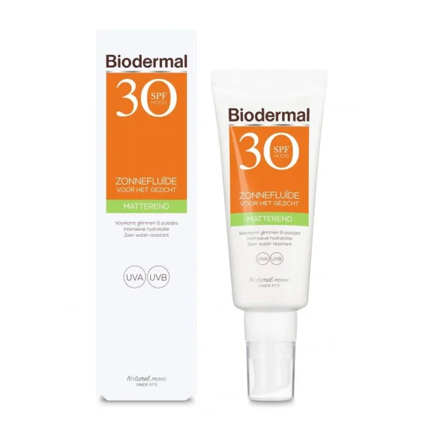 Biodermal Zonnefluide SPF 30 50 ml - Verpakking beschadigd - 51Dnspod | Smaakvolle damp – Verzendkosten vrij vanaf 40€