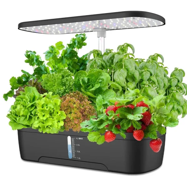 12-Pods Hydrocultuur Kweeksysteem – Slim Binnen Kweekstation met LED Groeilicht - 51Dnspod | Smaakvolle damp – Verzendkosten vrij vanaf 40€