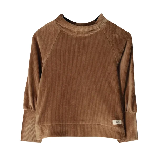 Baje Studio - corduroy top Witney - taupe - 51Dnspod | Smaakvolle damp – Verzendkosten vrij vanaf 40€