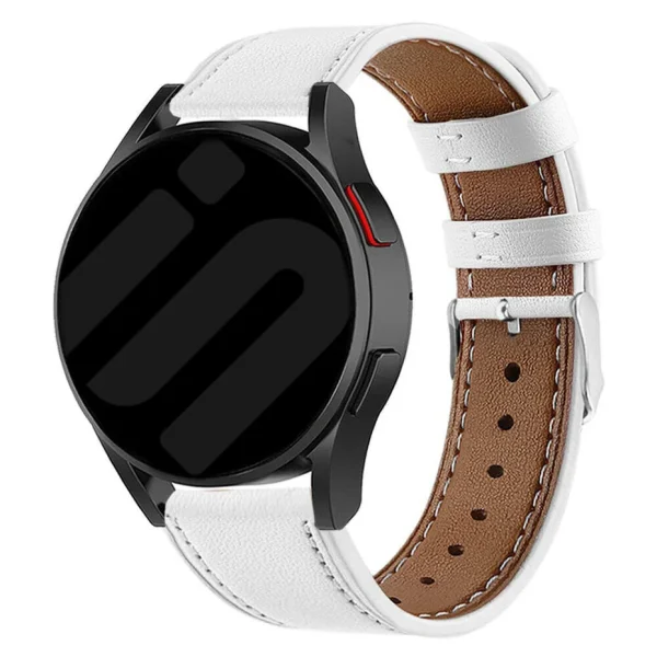 Amazfit Balance Ultra modern leren band (wit) - 51Dnspod | Smaakvolle damp – Verzendkosten vrij vanaf 40€
