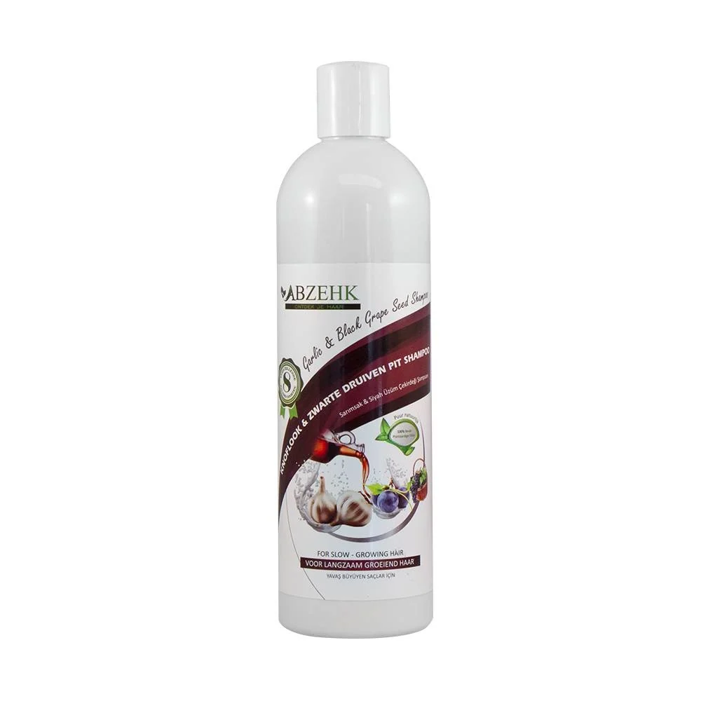 Abzehk Knoflook & Zwarte Druif Shampoo - 400 Ml - 51Dnspod | Smaakvolle damp – Verzendkosten vrij vanaf 40€ Abzehk Knoflook & Zwarte Druif Shampoo - 400 Ml - 51Dnspod | Smaakvolle damp – Verzendkosten vrij vanaf 40€
