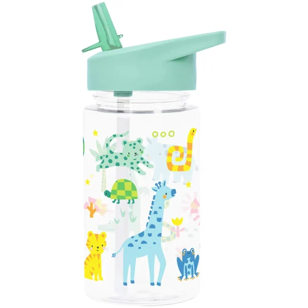 a little lovely company drinkfles met rietje - jungle - 450 ml - 51Dnspod | Smaakvolle damp – Verzendkosten vrij vanaf 40€