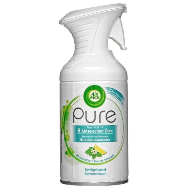 Airwick Pure Citroenbloesem - Luchtverfrisser Spray 250ml - 51Dnspod | Smaakvolle damp – Verzendkosten vrij vanaf 40€ Airwick Pure Citroenbloesem - Luchtverfrisser Spray 250ml - 51Dnspod | Smaakvolle damp – Verzendkosten vrij vanaf 40€