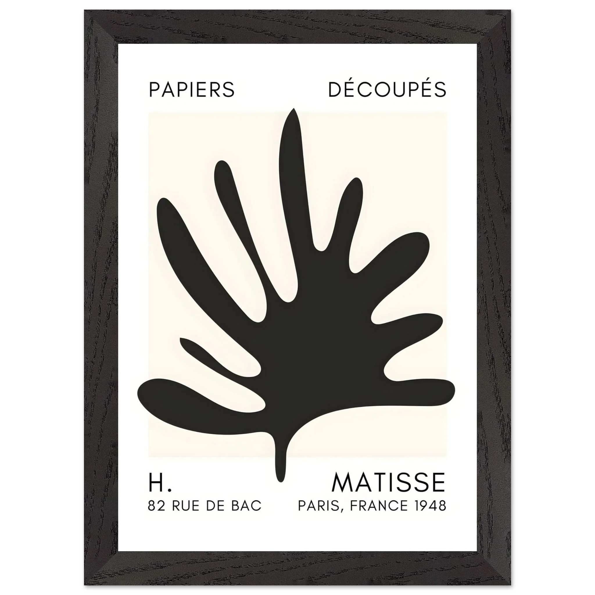 Artfulprints Poster met Lijst Matisse – Coral drift black - A4 21x29.7 cm - Zwart - 51Dnspod | Smaakvolle damp – Verzendkosten vrij vanaf 40€ Artfulprints Poster met Lijst Matisse – Coral drift black - A4 21x29.7 cm - Zwart - 51Dnspod | Smaakvolle damp – Verzendkosten vrij vanaf 40€