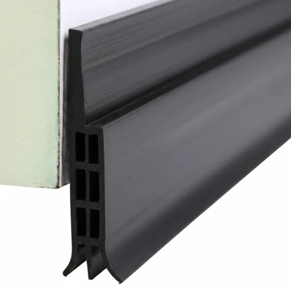 2 sTUKS – Tochtstrip Deur 2 Meter – zelfklevende tochtwering 1m x 5cm – TPE deurstrip tegen koude lucht – geluidswerende en insectenwerende onderdeur strip – tochtstopper voor binnengebruik –