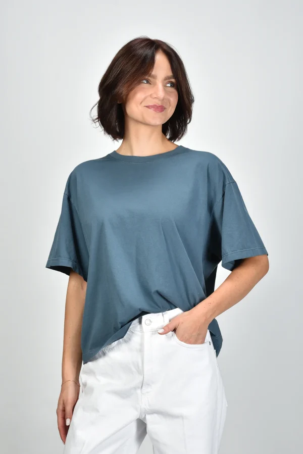 Bowery NYC t-shirt 48BWTWB254 aegean blue - 51Dnspod | Smaakvolle damp – Verzendkosten vrij vanaf 40€