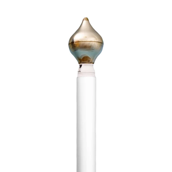 7 meter Polyester vlaggenmast, incl. kantelvoet met goudenknop - 51Dnspod | Smaakvolle damp – Verzendkosten vrij vanaf 40€