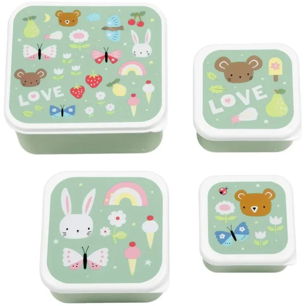 a little lovely company lunchbox set - joy - 4st - 51Dnspod | Smaakvolle damp – Verzendkosten vrij vanaf 40€