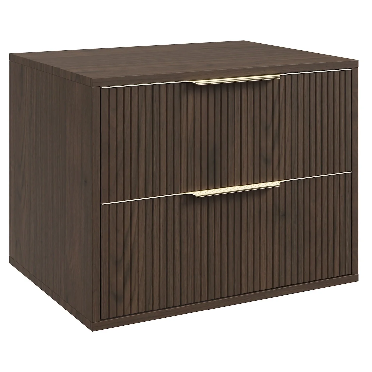 Badplaats Wastafelkast Rimini 60 cm – Walnoot Bruin – Hangend Badmeubel met 2 Lades en Gouden Handgrepen - 51Dnspod | Smaakvolle damp – Verzendkosten vrij vanaf 40€ Badplaats Wastafelkast Rimini 60 cm – Walnoot Bruin – Hangend Badmeubel met 2 Lades en Gouden Handgrepen - 51Dnspod | Smaakvolle damp – Verzendkosten vrij vanaf 40€