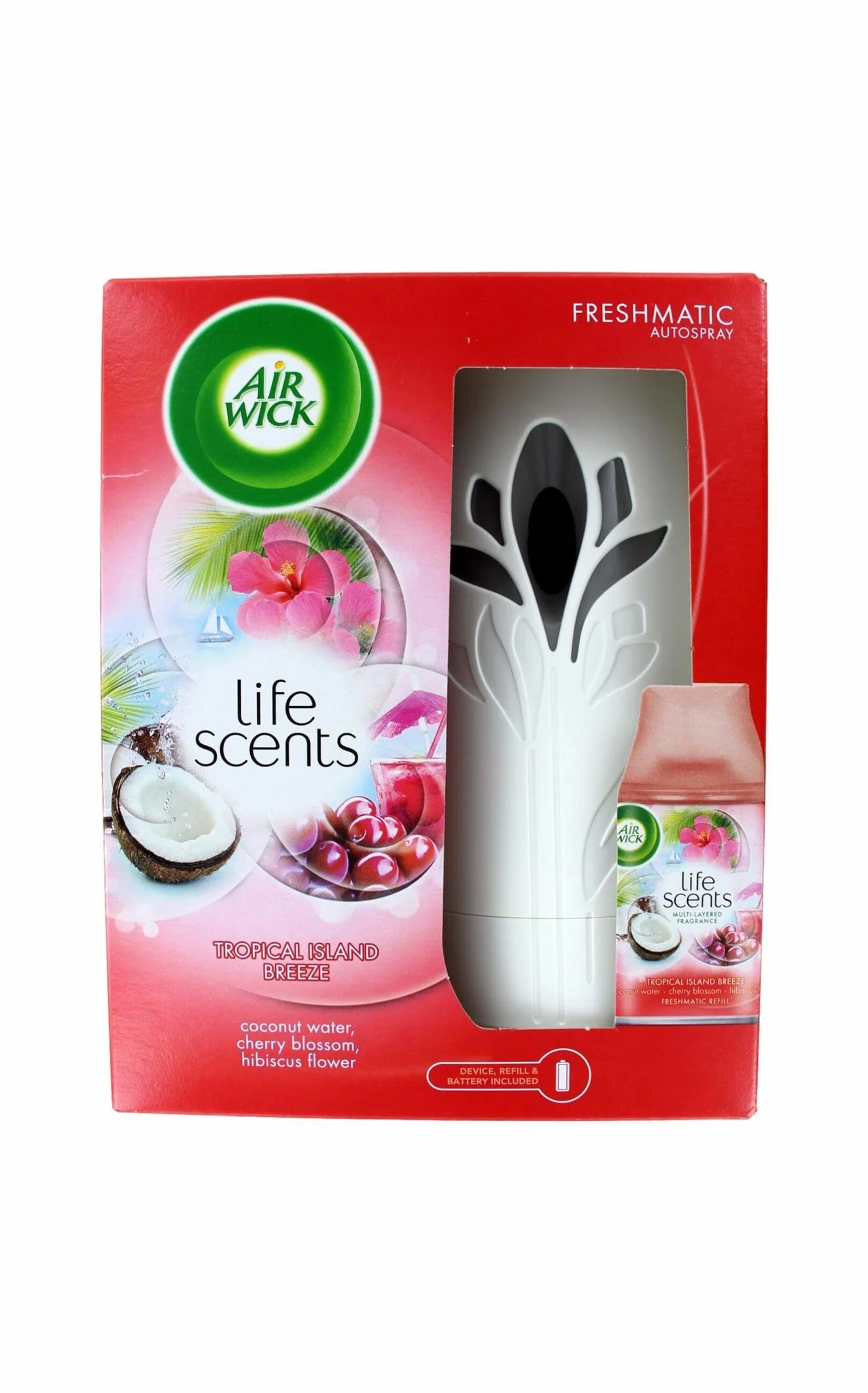 Airwick Fresh Matic + Refill Tropical - 51Dnspod | Smaakvolle damp – Verzendkosten vrij vanaf 40€ Airwick Fresh Matic + Refill Tropical - 51Dnspod | Smaakvolle damp – Verzendkosten vrij vanaf 40€