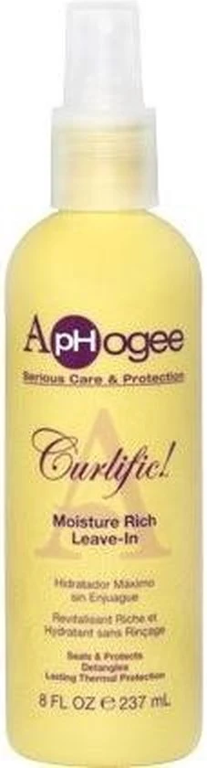 Aphogee Curlific Moistire Rich Leave-In - 237ml - 51Dnspod | Smaakvolle damp – Verzendkosten vrij vanaf 40€ Aphogee Curlific Moistire Rich Leave-In - 237ml - 51Dnspod | Smaakvolle damp – Verzendkosten vrij vanaf 40€