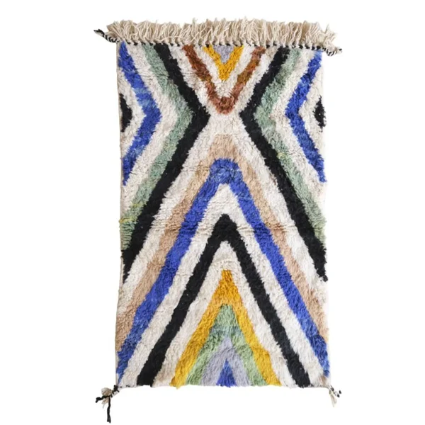 AFK Living vloerkleed Berber - handgemaakt - Wol - 100 x 150 cm - 51Dnspod | Smaakvolle damp – Verzendkosten vrij vanaf 40€