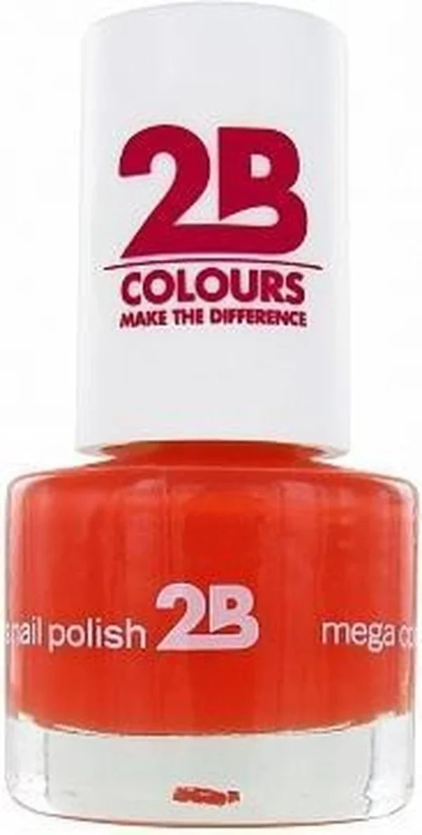 2b Mega Colours Crazy Orange 017 - Nail Polish 5,5ml - 51Dnspod | Smaakvolle damp – Verzendkosten vrij vanaf 40€