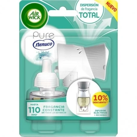 Airwick Nenuco - Elektrische Luchtverfrisser Apparaat + Navulling 19ml - 51Dnspod | Smaakvolle damp – Verzendkosten vrij vanaf 40€ Airwick Nenuco - Elektrische Luchtverfrisser Apparaat + Navulling 19ml - 51Dnspod | Smaakvolle damp – Verzendkosten vrij vanaf 40€